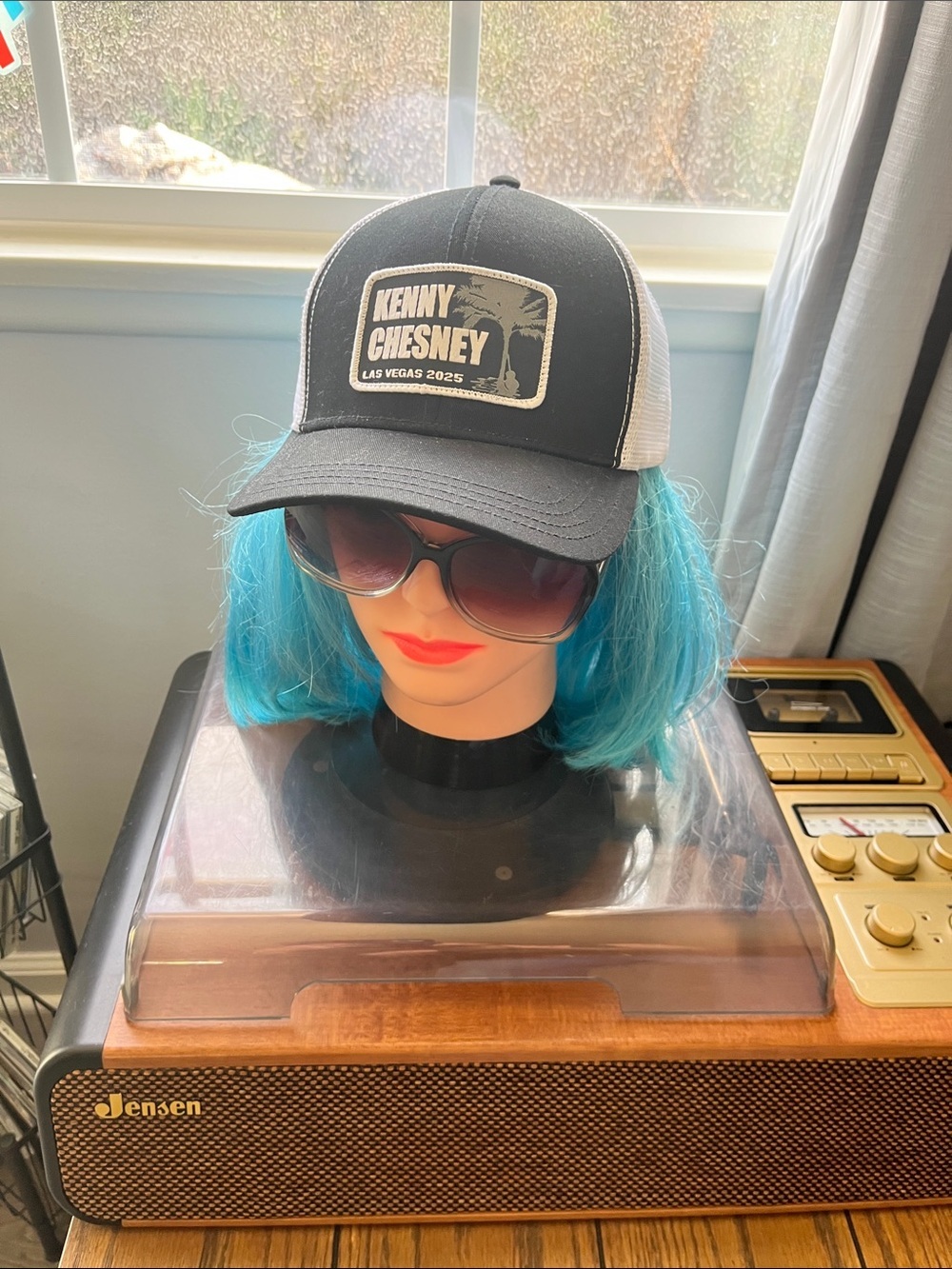 Kenny Chesney Las Vegas 2025 Black Mesh Trucker Hat
